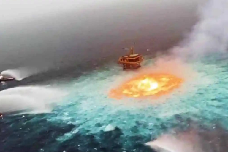 ‘Ojo de fuego’ en el Golfo de México fue por fuga de gas en ducto de Pemex: ASEA